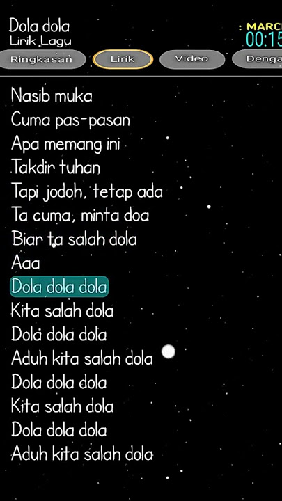 Lirik Lagu Dola#dola#shorts
