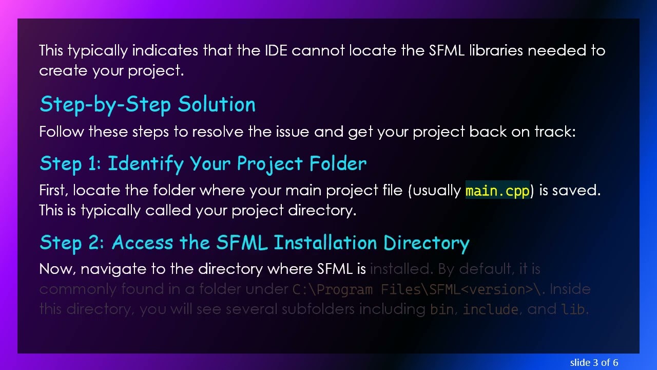 How to Fix the 1d.exe Can't Find SFML Files Error in Code::Blocks