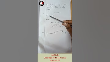 Aptitude Tricks for competitive exams|Number Systems|Unit digits with factorials- Shorts-15
