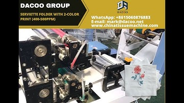 Serviette Paper Napkin Printing Making Machines with 2 Color Printing ( TZ-CJ-B )