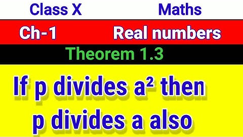 Chapter-1 Theorem-1.3 (Real numbers) Class10 Maths || page no.12 ,NCERT