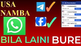 Jinsi ya kupata namba ya simu ya USA 🇺🇸 bure kwa njia hii rahisi
