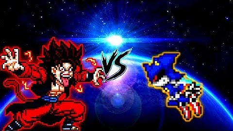 Xeno Goku V3 (all form) VS Metal Sonic V2 in Mugen