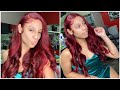 Blonde Highlights to RED HIGHLIGHTS 😍❤️| COLOR & WIG INSTALL ❤️| Beauty Forever Hair ❤️