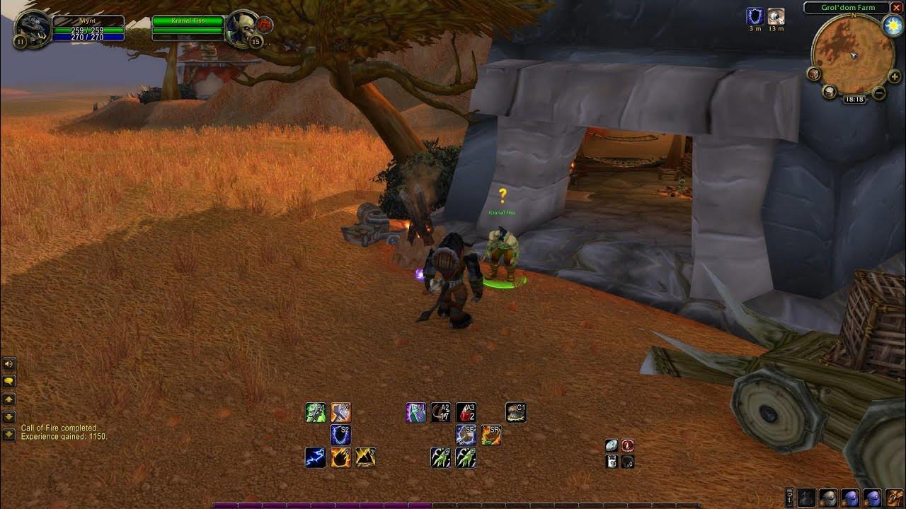 Shaman Quests 09 Call of Fire (5/5) (WoW Classic) YouTube