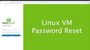 Linux Virtual Machine (VM) Root Password Reset