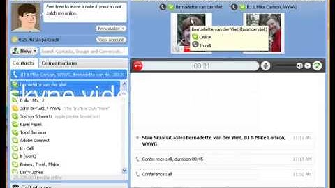 skype video conference call