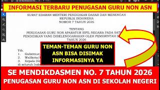 MINISTER OF EDUCATION AND PRIMARY EDUCATION SEAL NO. 7 OF 2026 ON ASSIGNMENT OF NON-ASN TEACHERS ...