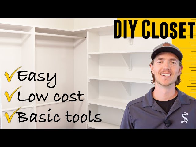 Cheap and Easy DIY Closet Shelves - The Handyman's Daughter