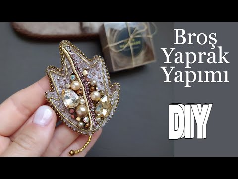 Yaprak Model Broş Yapımı / Brooch Leaf