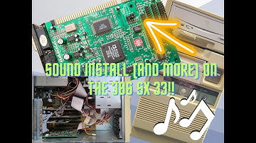 386 DOS / Windows 3.1 Audio Plus 3200 ISA Sound Card & 5 1/4" Floppy Install!
