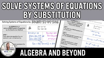 Solving Systems by Substitution | Algebra 2 Lesson