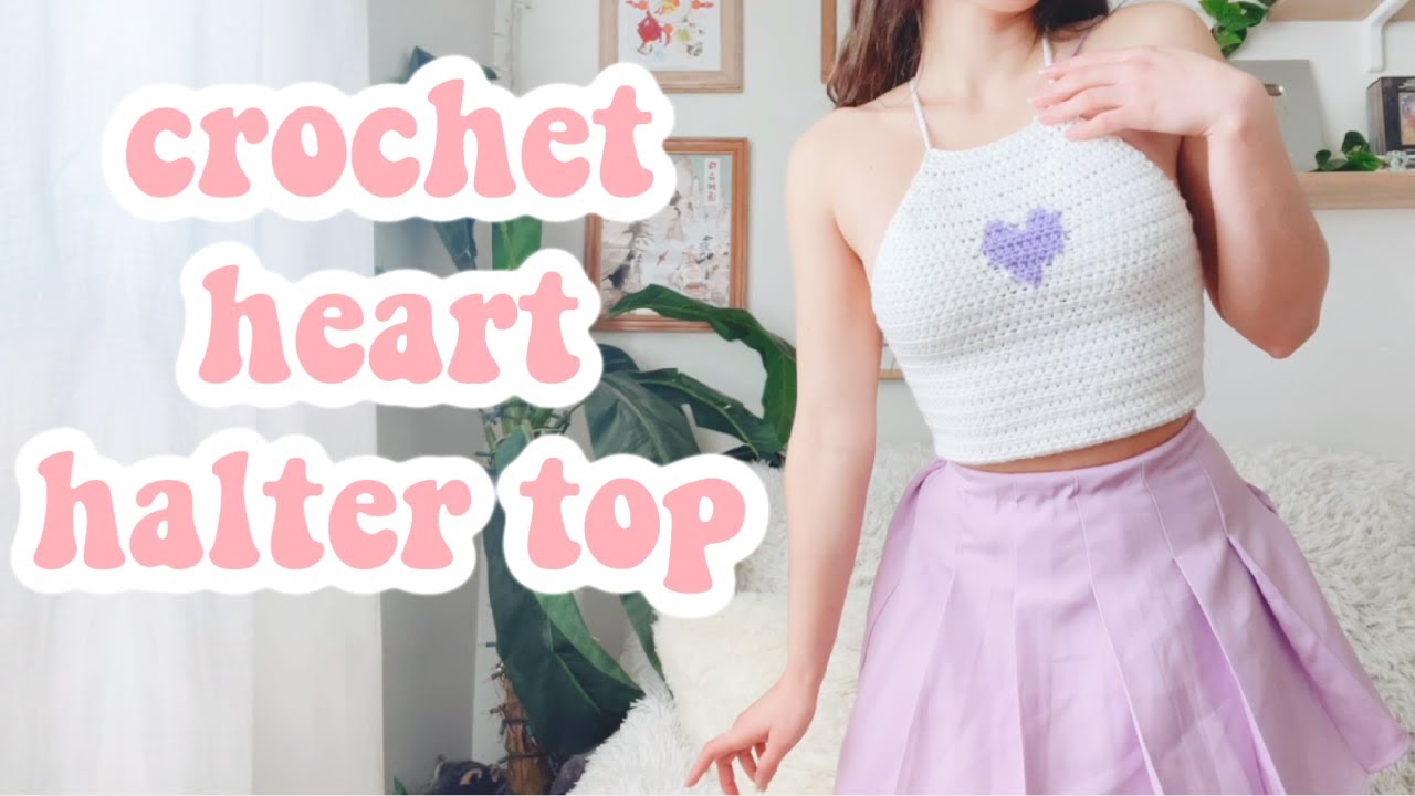 Crochet Heart Crop Top Pattern