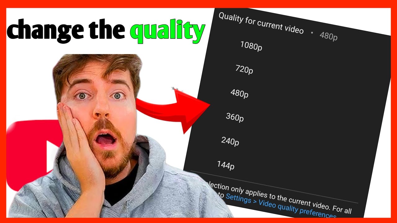 change the video quality of a video on YouTube pc - YouTube