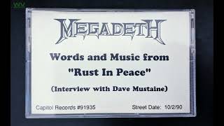 Dave Mustaine - "Words and Music from Rust in Peace" Interview (Audio Only) | 1990