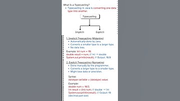 Typecasting in Java | Java Full Course 2025: Beginner to Advanced #javaprogramming #masterjava #java