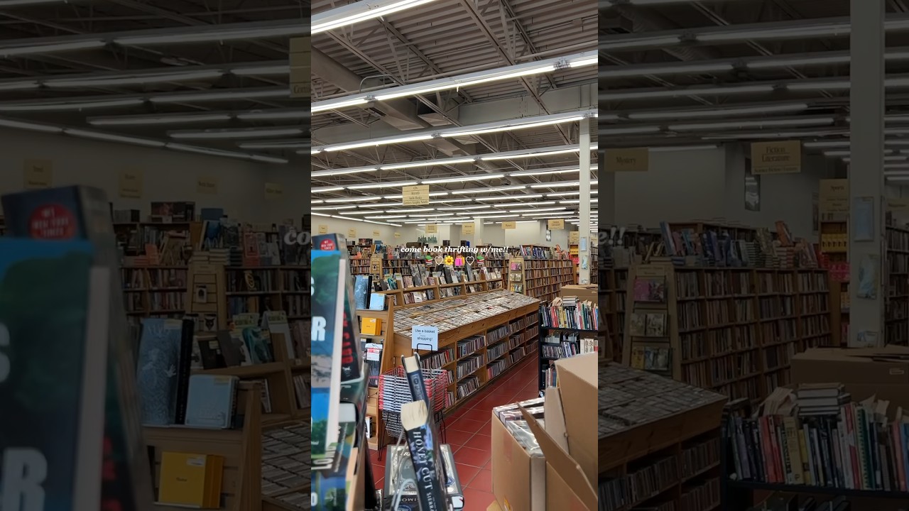 BOOK THRIFTING 💝📚 #booklover #bookshopping #booktok #booktube
