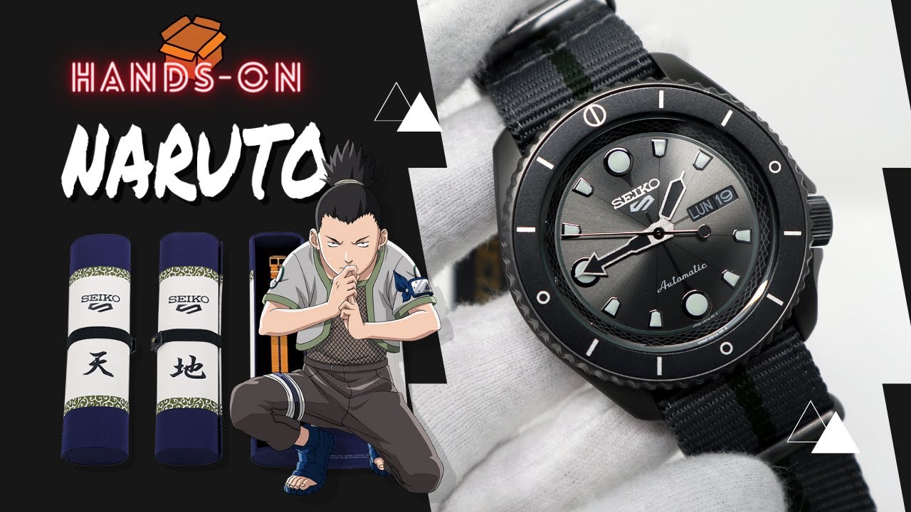 UNBOXING SEIKO 5 SPORTS NARUTO & BORUTO SHIKAMARU LIMITED EDITION SRPF75K1  - YouTube