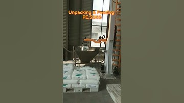 Unpacking & Feeding,PE,50KG #stacking #palletizer #palletizing #manufacturingautomation #robot
