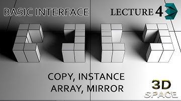 How to Copy, instance , array , mirror in 3ds max Lecture-4 [Urdu/Hindi]