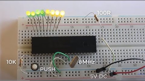 Multiple LED blinking using PIC16F877A and MikorC pro for PIC compiler
