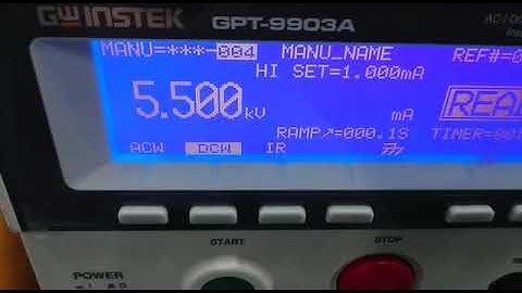 GW Instek GPT-9900 Electrical Safety Tester Repair & Calibration by Dynamics Circuit (S) Pte. Ltd.