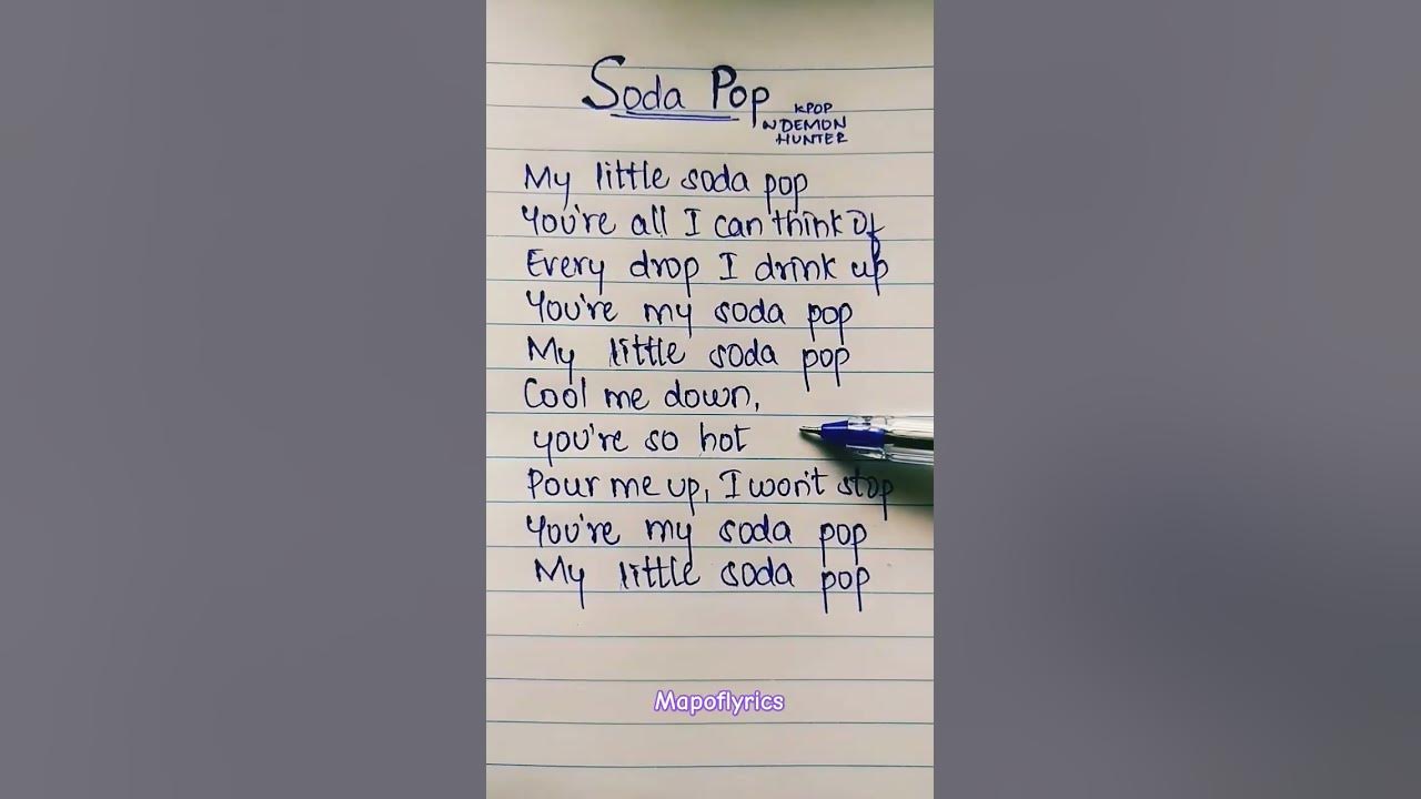 soda pop lyrics demon hunters #sodapop #kpopdemonhunters #sajaboys #kpop