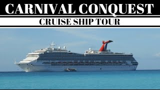 This is tour of the Carnival Conquest cruise ship with video & photos. The video includes a breakdown of what is on each deck plus 