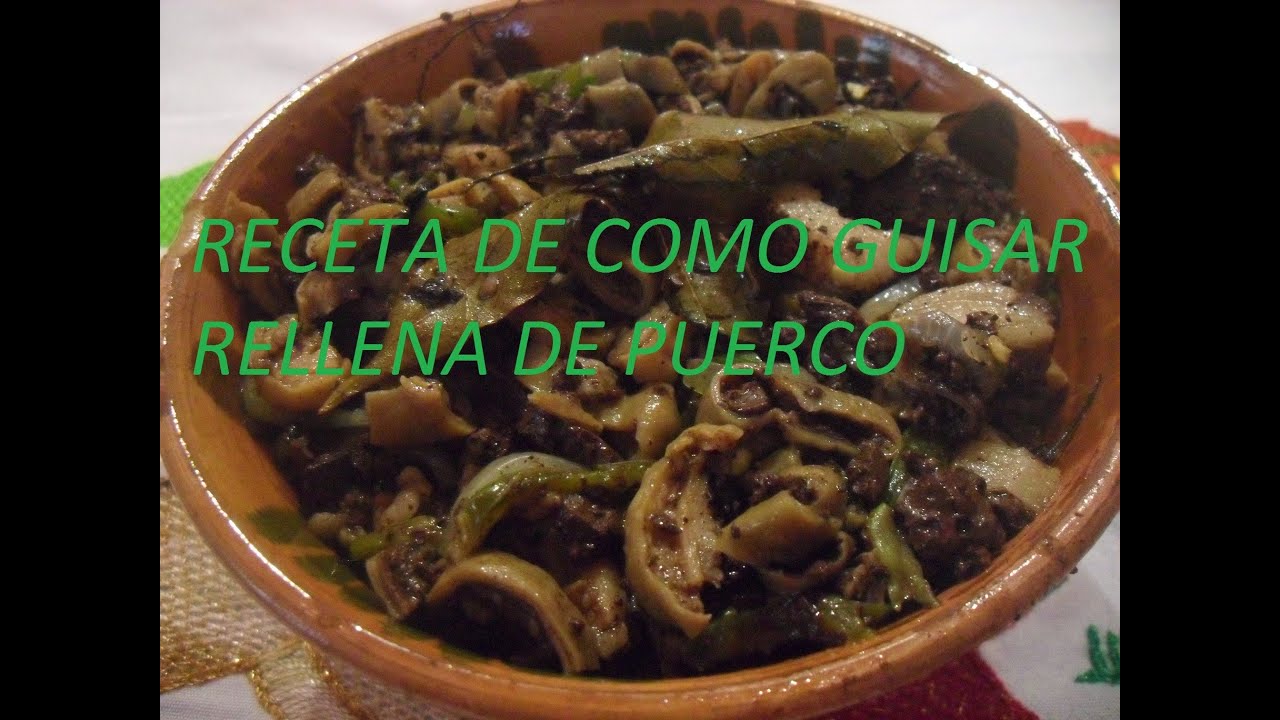 RECETA DE RELLENA DE PUERCO( LOS ANGELES COCINAN ) - YouTube