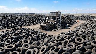 Inside America's Giant Factory: How Millions of Old Tires Become Luxury Sneakers | Full Process