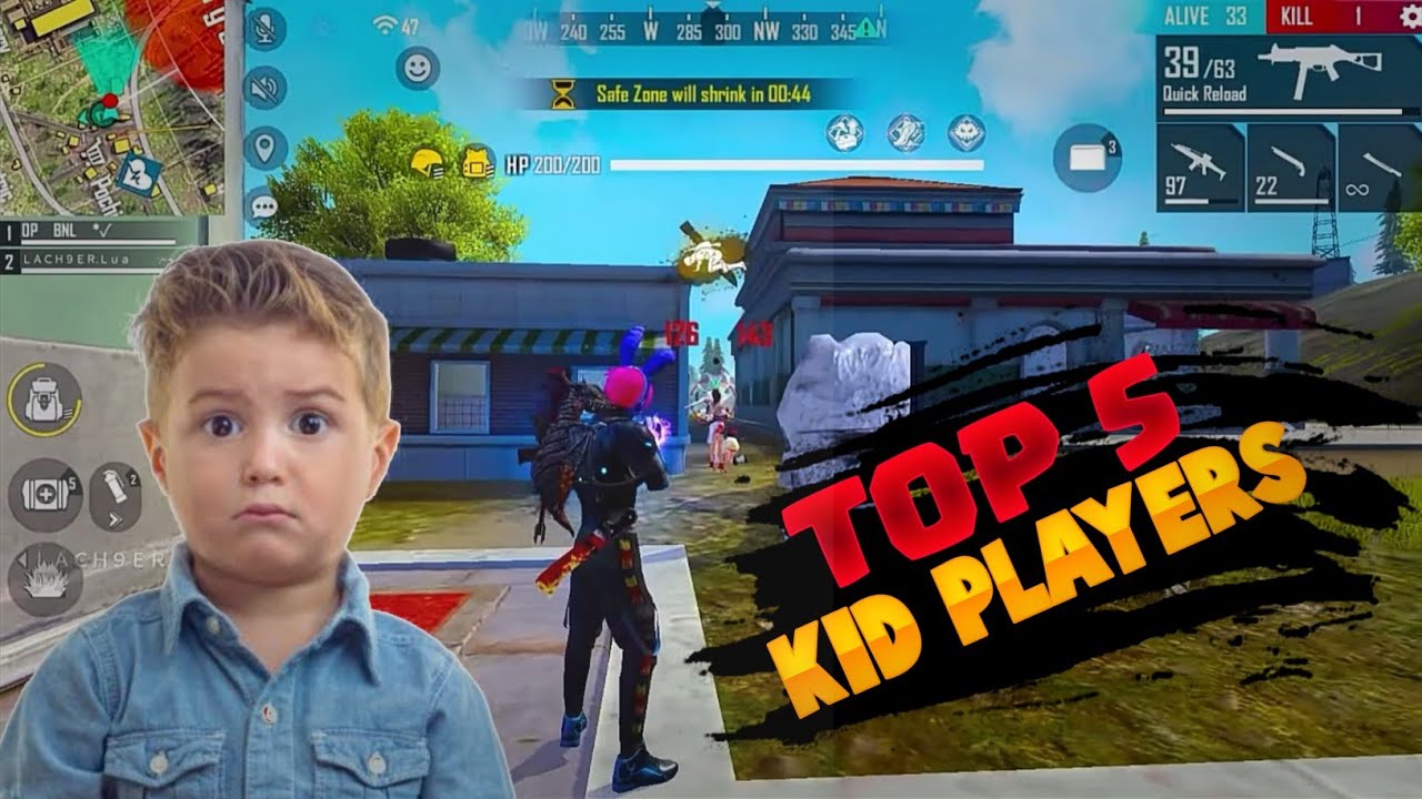 Top 5 dangerous kid Free Fire players in the world | Fastest kid  FF players | Iconic BD |