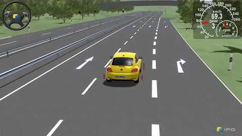 A test drive using IPG CarMaker simulator.