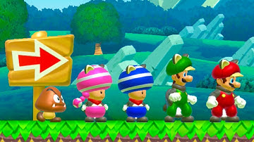 Super Mario Maker 2 – 4 Players Super Worlds Local Multiplayer Co Op Walkthrough #5