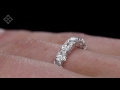 HG74 - Platinum Elisa Asscher Cut Diamond Eternity Ring