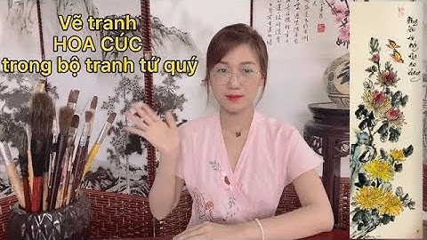 Hướng dẫn chi tiết vẽ tranh HOA CÚC trong bộ tranh TỨ QUÝ .vẽ tranh thuỷ mặc dễ hơn bạn nghĩ