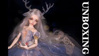 CP/Fairyland Fairyline Minifee Dina - Doe 1/4 MSD BJD Full Set Box Opening/Unboxing & Dress Up