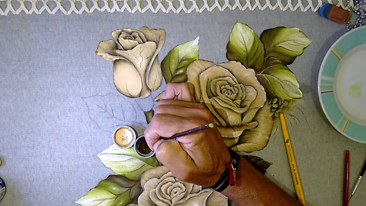 Roberto Ferreira - Aprenda A Pintar Botão de Rosa semi-realista ...