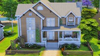 bringing a white interior house to life | The Sims 4 Speed Build