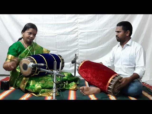 Mridangam Lessons–Trisragathi Aaditalam by Dr.Mandapaka Nagalakshmi &Disciple N.Rushikesava Video-18