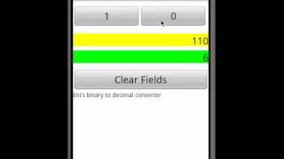 Binary to Decimal Converter - in App Inventor for Android screenshot 2