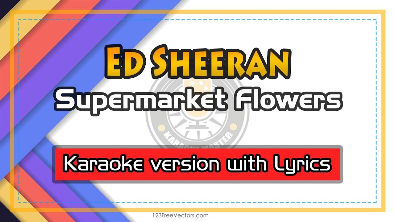 Ed Sheeran Supermarket Flowers (Karaoke With Lyrics) YouTube