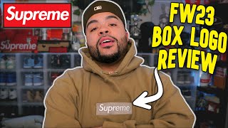 Supreme FW23 Box Logo Hoodie REVIEW + SIZING | Week 16 Bogo Try On