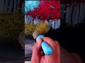 How to Paint Colorful Bushes by a Fence and Path #landscapeart #painting #acrylicpainting