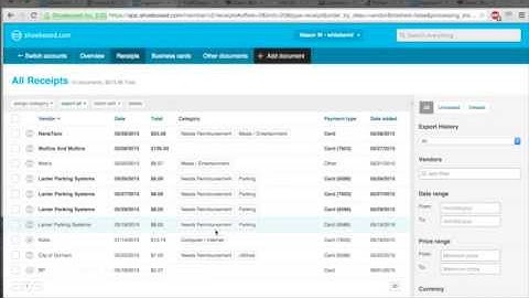 Exporting Receipts to Email in PDF and Excel/CSV Formats