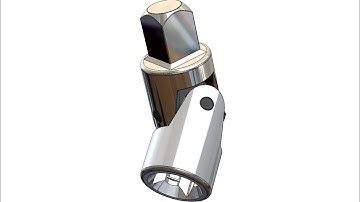SolidWorks RE Tutorial #351 : Universal Joint (advanced assembly mate & universal joint mate)