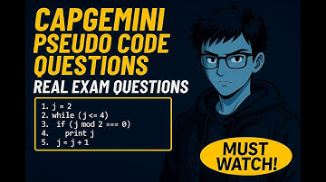 Capgemini Pseudo Code Questions 2025 | Real Exam Questions + Placement Prep (All Companies)