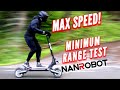 NANROBOT D6+ MINIMUM RANGE TEST - MAX SPEED RIDING💨