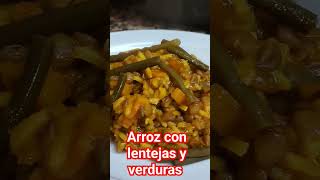 ARROR CON LENTEJAS Y VERDURAS