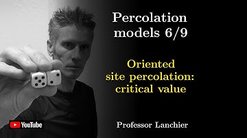 16-06. Percolation models - Oriented site percolation: critical value.