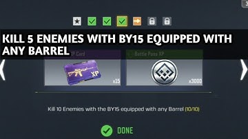 KILL 10 ENEMIES WITH THE BY15 EQUIPPED WITH ANY BARREL RUN AND GUN CALL OF DUTY MOBILE COD MOBILE CO